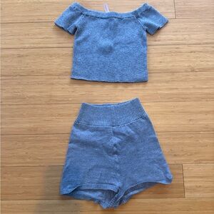 Capezio Knit top and shorts. Size XS